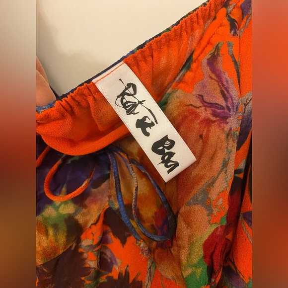 Rat & Boa Naomi Mini Dress Orange Size Medium - Picture 11 of 12